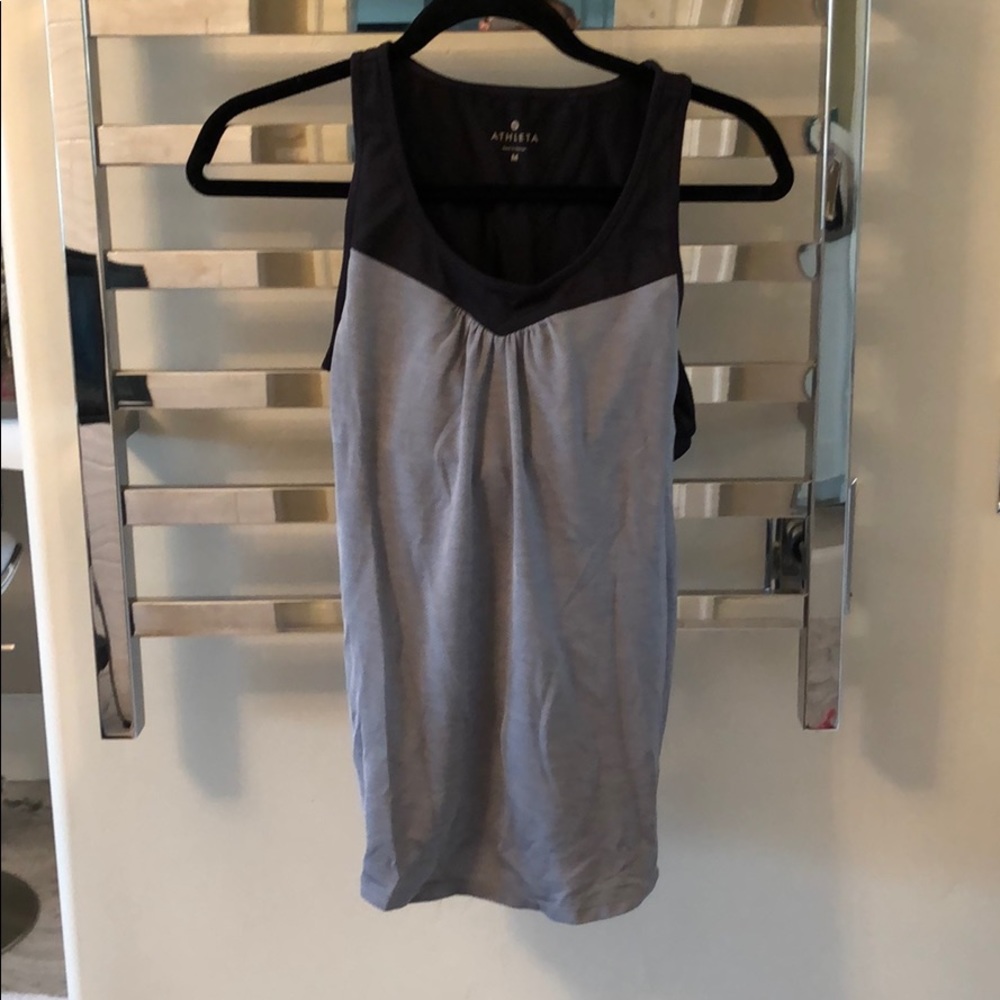 Athleta Black and grey workout tank, Size M